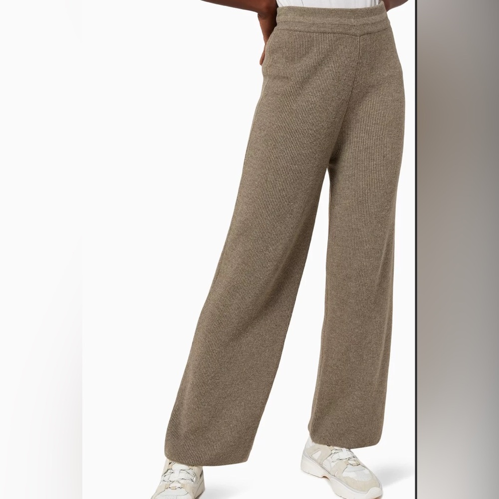 The Frankie Shop Tan Wide Leg Pants